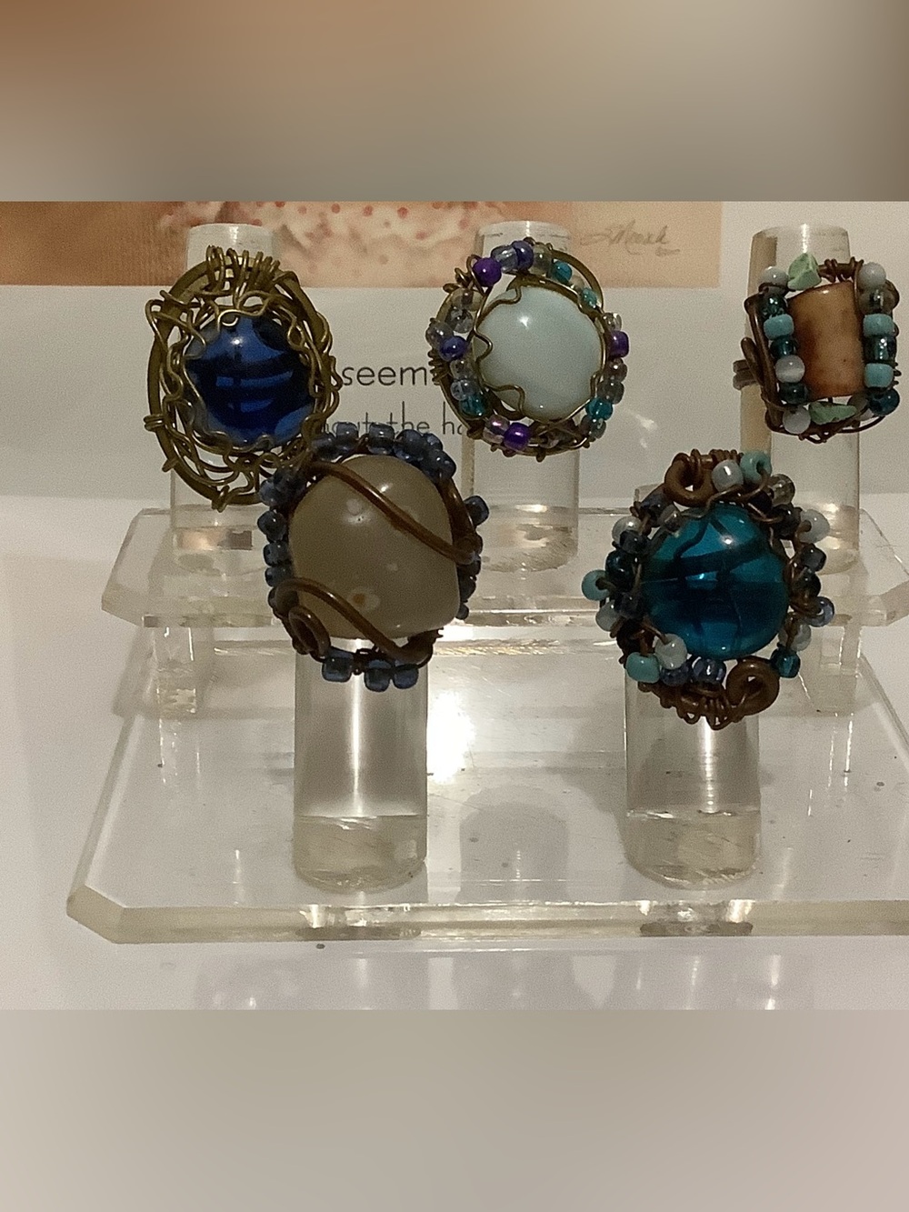 Five Artisan Statement Rings